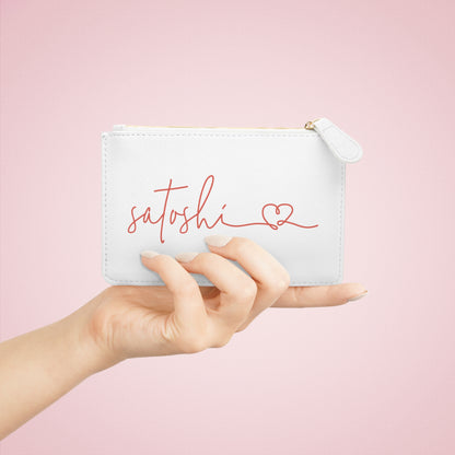 Mini bolso de mano con letras de amor de Satoshi