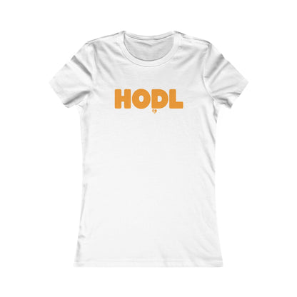 Camiseta ajustada de Bitcoin "HODL Bright"