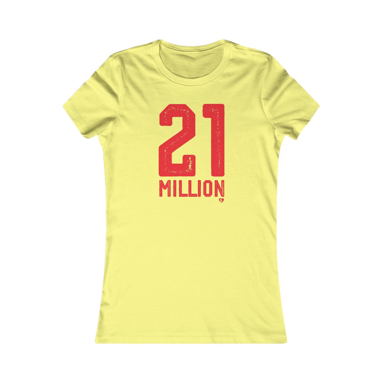 Camiseta ajustada de Bitcoin 'N.° 21 millones'