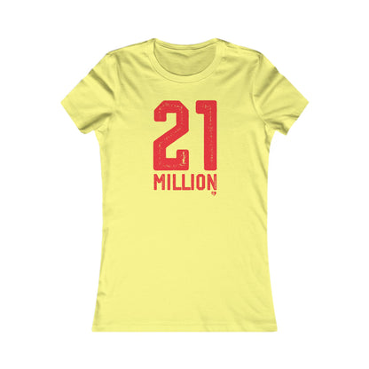Camiseta ajustada de Bitcoin 'N.° 21 millones'