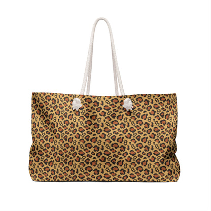 Leopard Print Bitcoin Weekender Bag