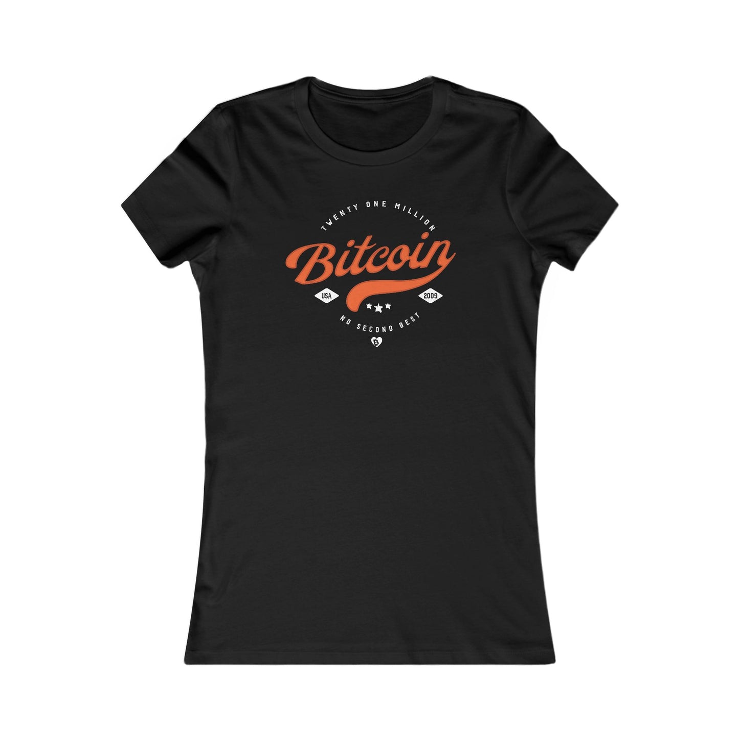 Camiseta ajustada americana Bitcoin