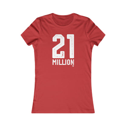 Camiseta ajustada de Bitcoin 'N.° 21 millones'