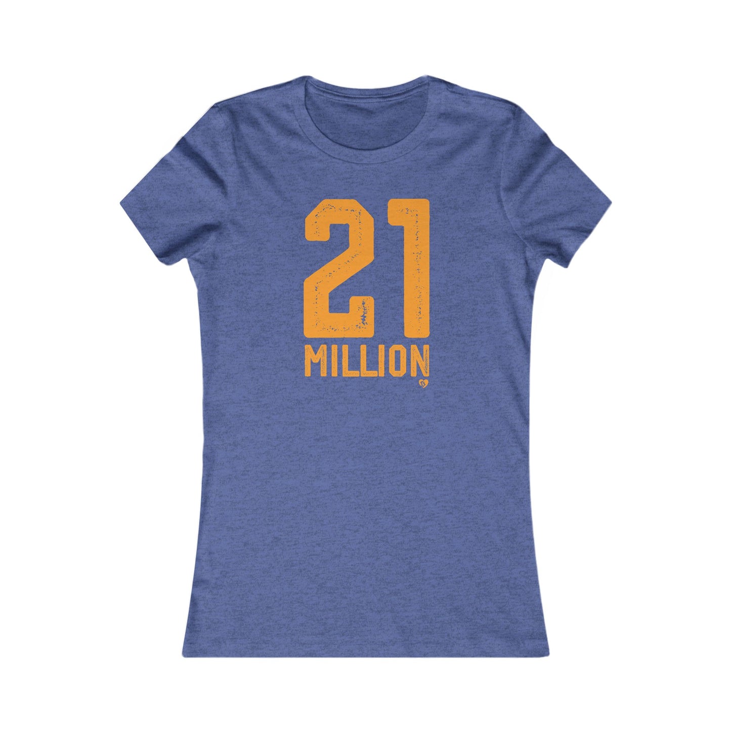 Camiseta ajustada de Bitcoin 'N.° 21 millones'