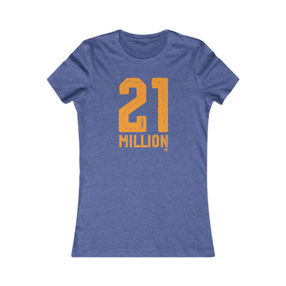 Camiseta ajustada de Bitcoin 'N.° 21 millones'
