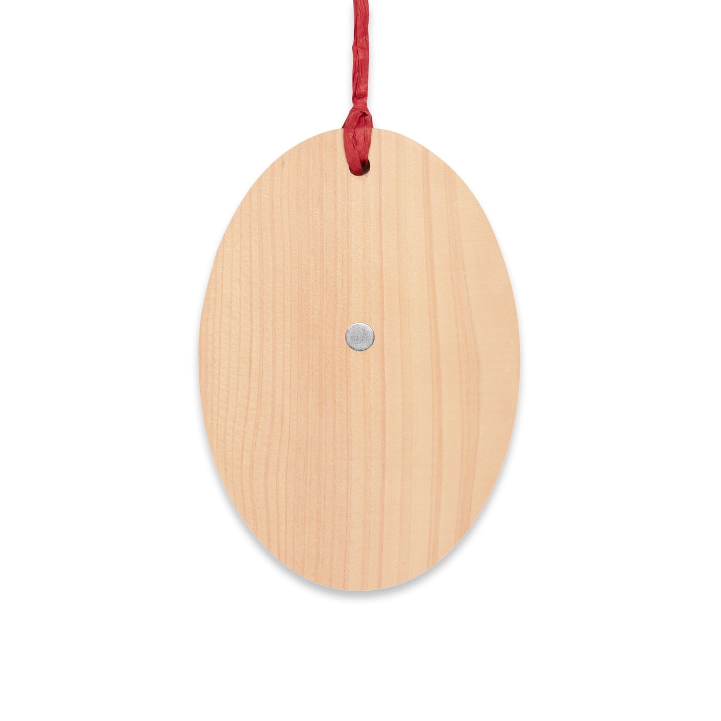 Bitcoin Santa Wooden Ornament