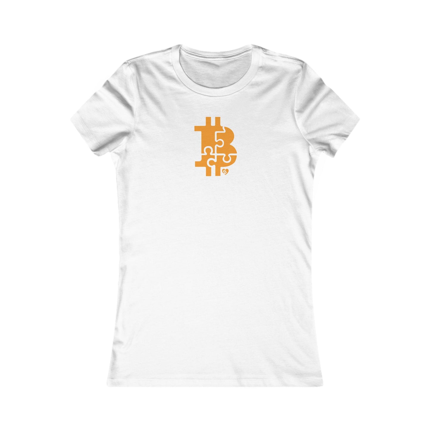 Camiseta ajustada con rompecabezas de Bitcoin
