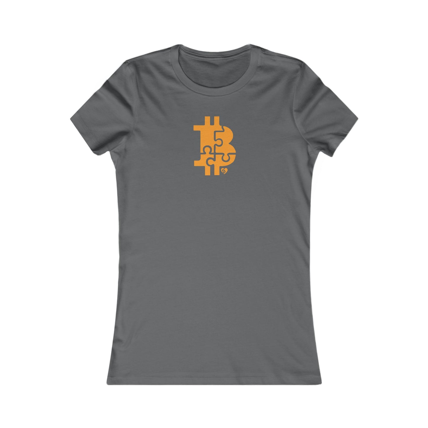 Camiseta ajustada con rompecabezas de Bitcoin