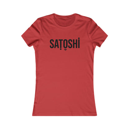 Camiseta minimalista ajustada Satoshi