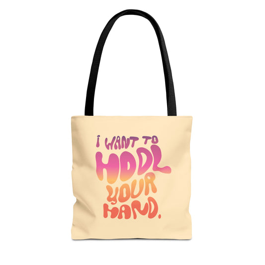 I Want To HODL Your Hand' AOP Tote Bag