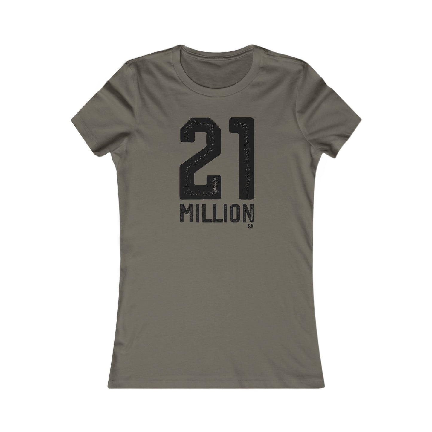 Camiseta ajustada de Bitcoin 'N.° 21 millones'