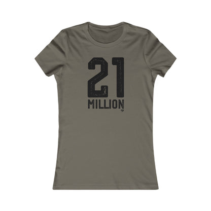 Camiseta ajustada de Bitcoin 'N.° 21 millones'
