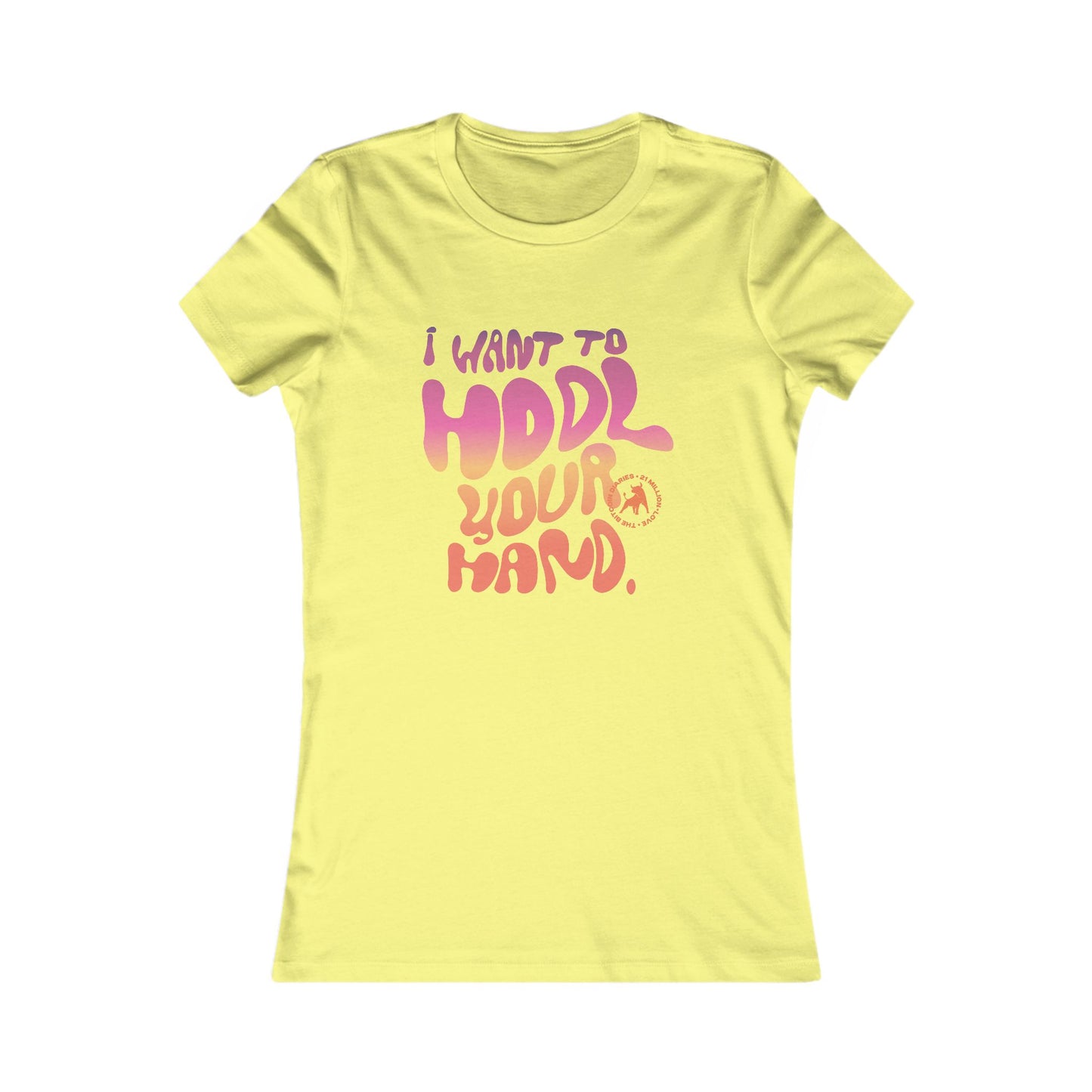 Quiero tomar tu mano camiseta ajustada