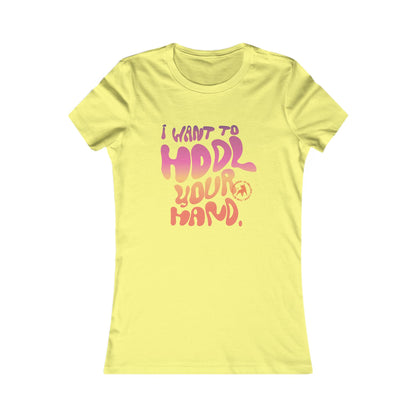 Quiero tomar tu mano camiseta ajustada
