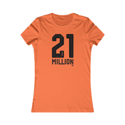 Camiseta ajustada de Bitcoin 'N.° 21 millones'