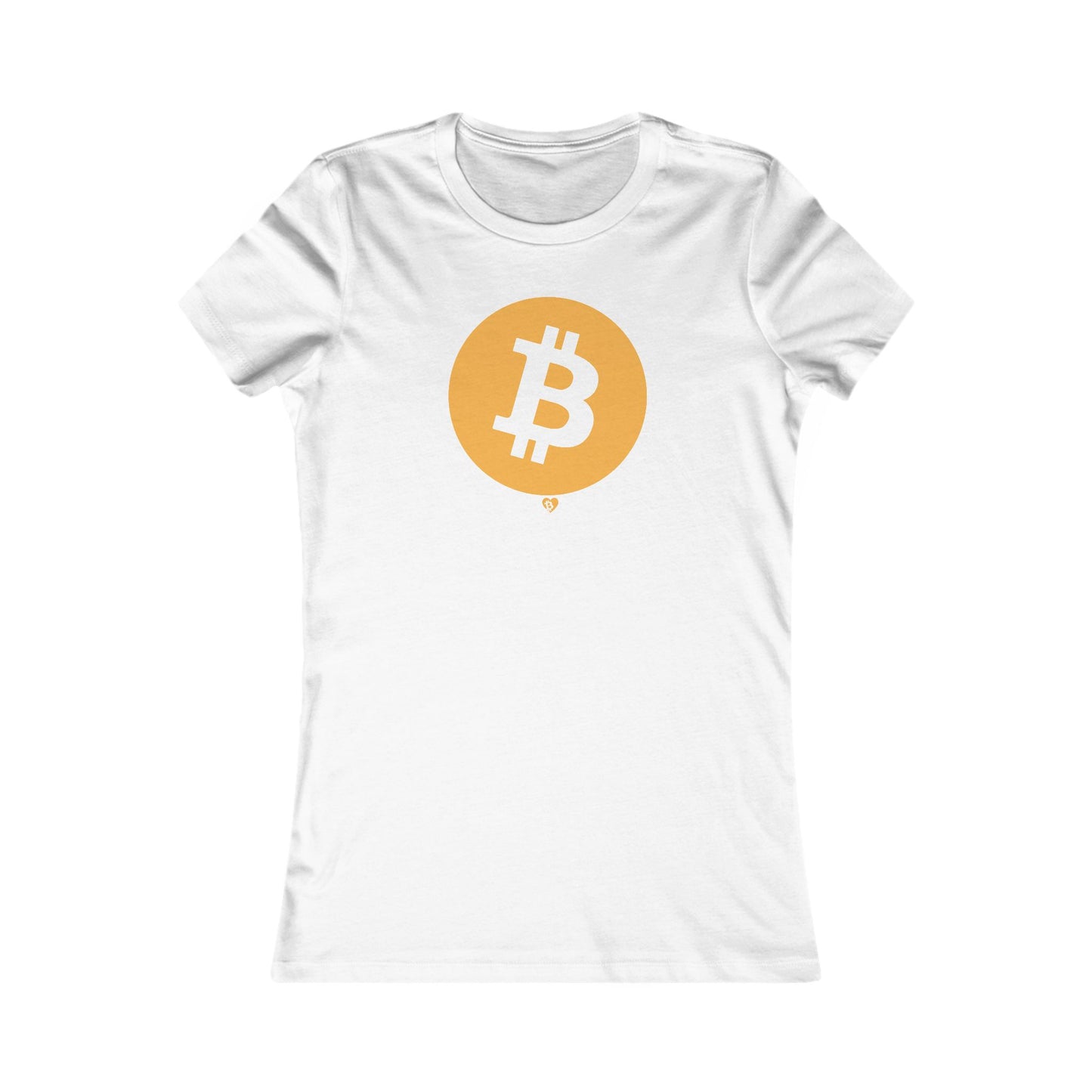Camiseta ajustada con el símbolo de Bitcoin Big B