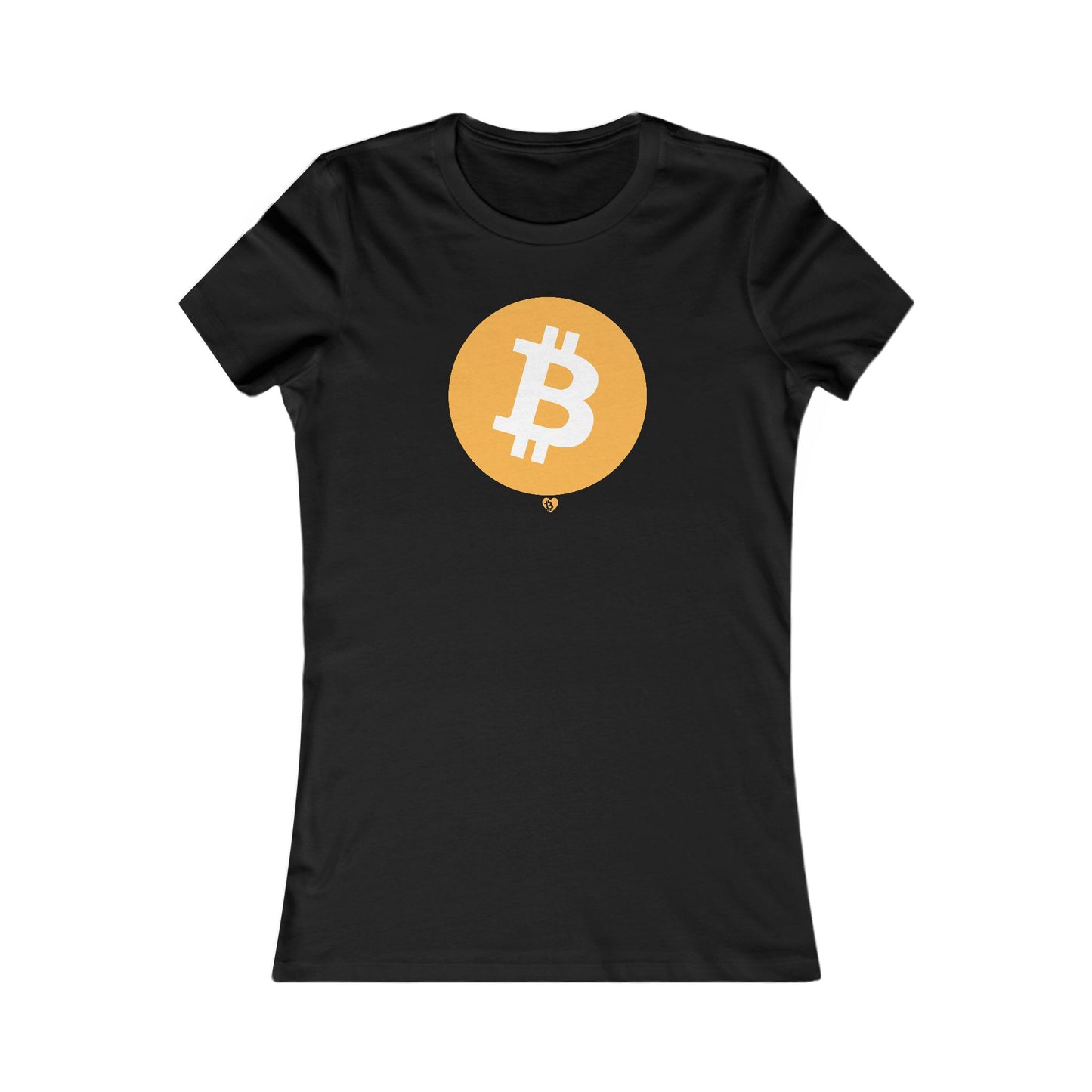 Camiseta ajustada con el símbolo de Bitcoin Big B