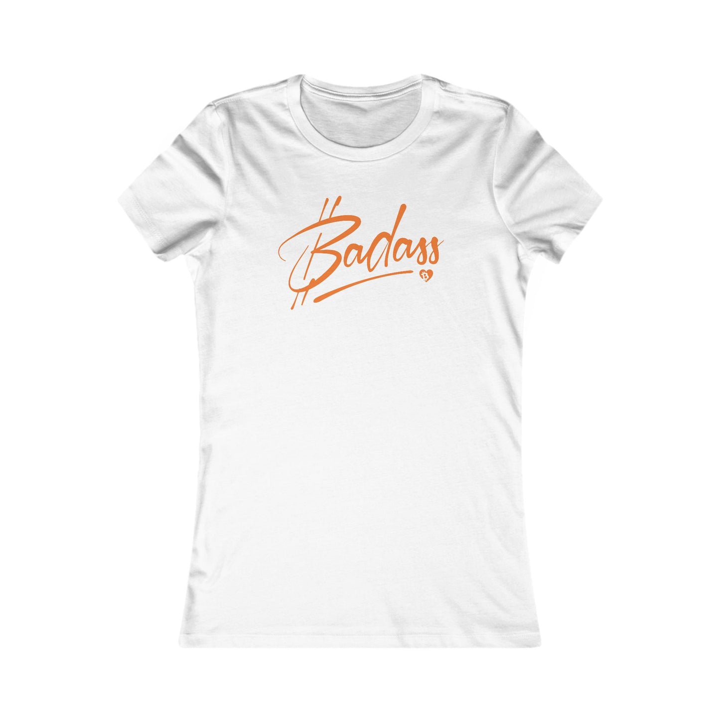 Camiseta Bitcoin Badass Slim Fit para mujer
