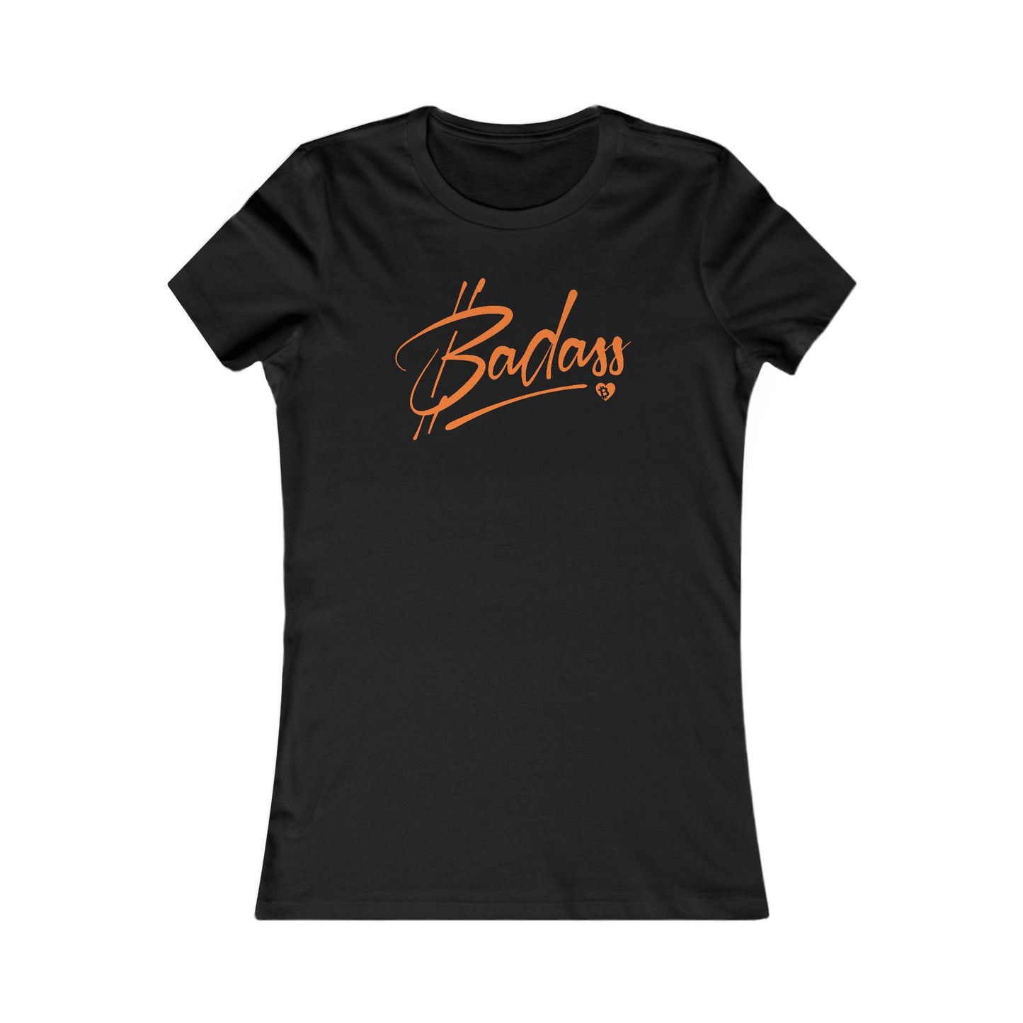 Camiseta Bitcoin Badass Slim Fit para mujer