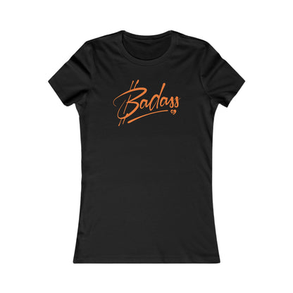 Camiseta Bitcoin Badass Slim Fit para mujer