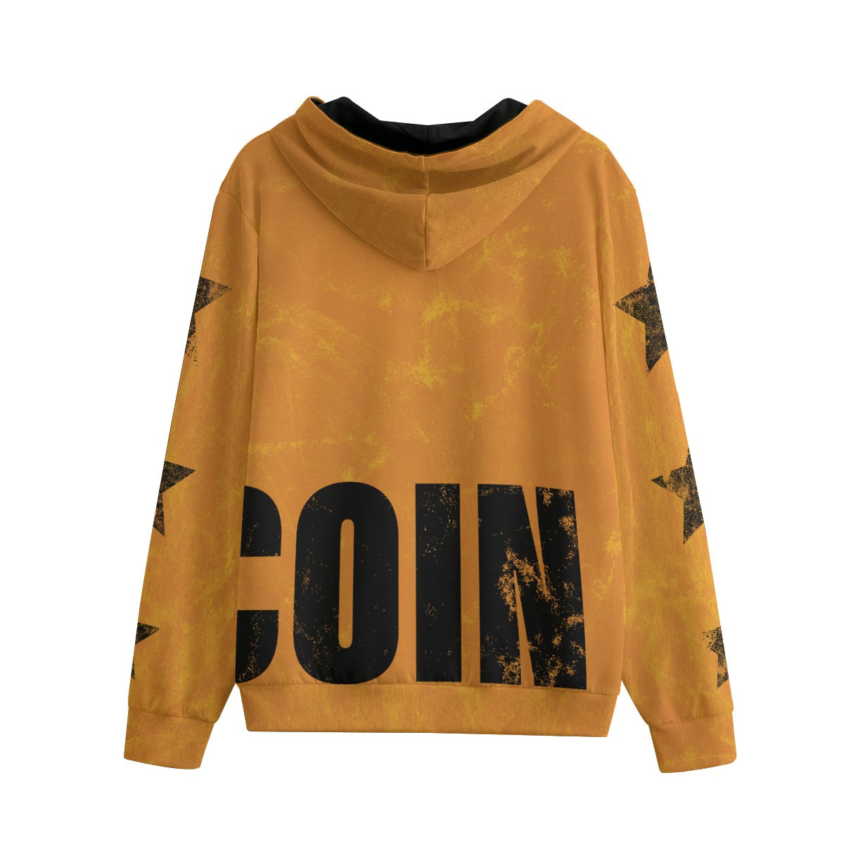 Bitcoin Flip Zip Up 100% Cotton Hoodie