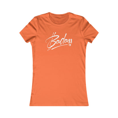 Camiseta Bitcoin Badass Slim Fit para mujer