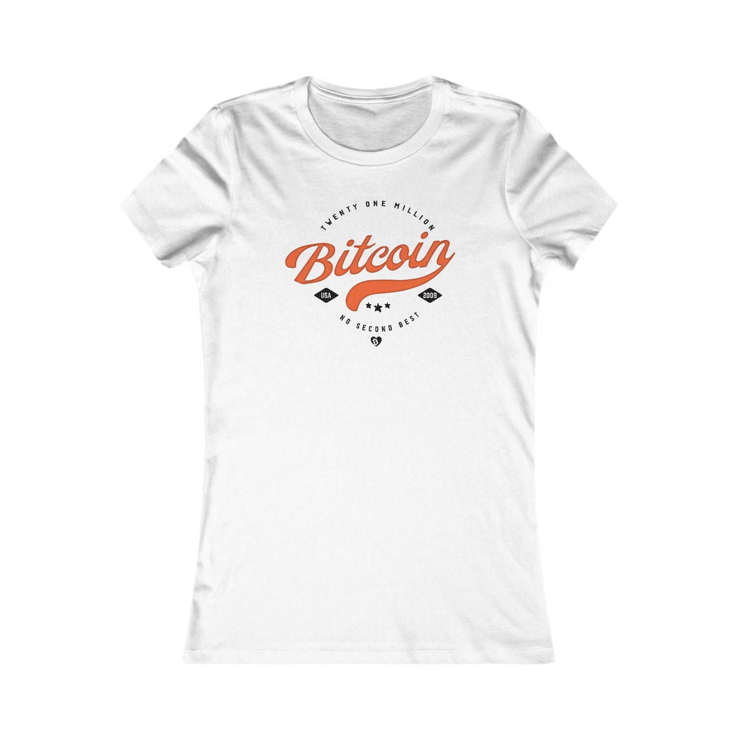 Camiseta ajustada americana Bitcoin