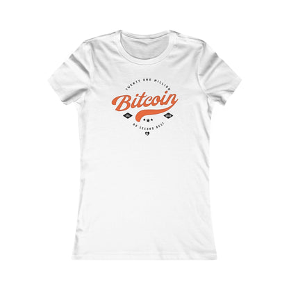 Camiseta ajustada americana Bitcoin