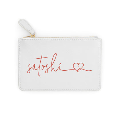 Mini bolso de mano con letras de amor de Satoshi