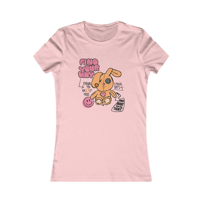 Camiseta ajustada "Down The Rabbit Hole"