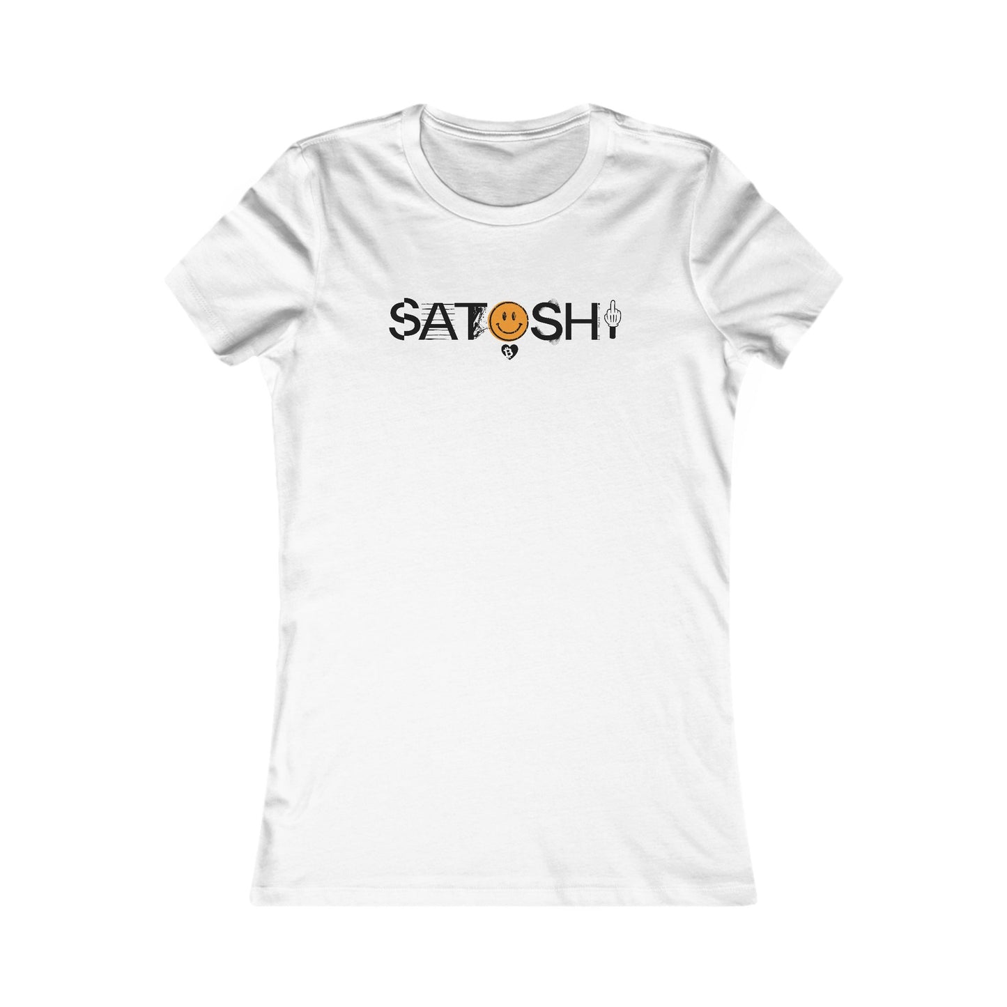 Camiseta ajustada con sonrisa de Satoshi
