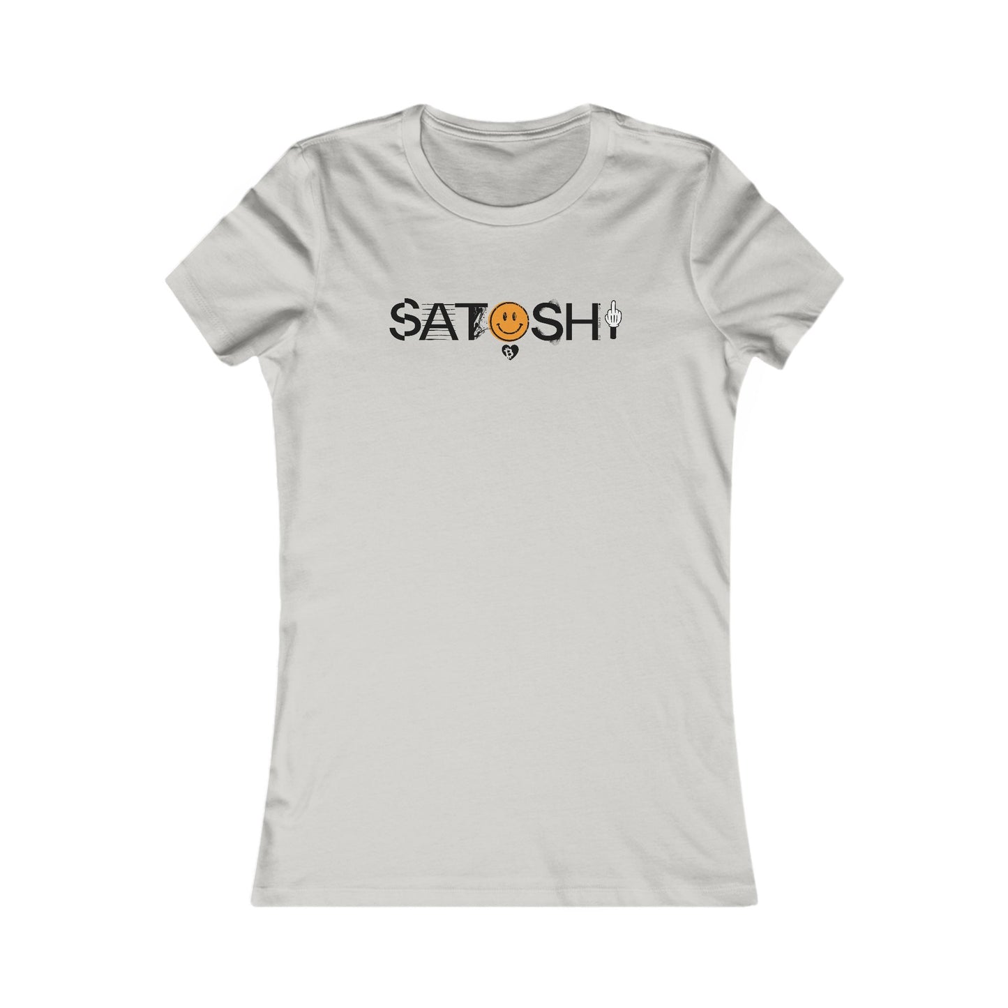 Camiseta ajustada con sonrisa de Satoshi