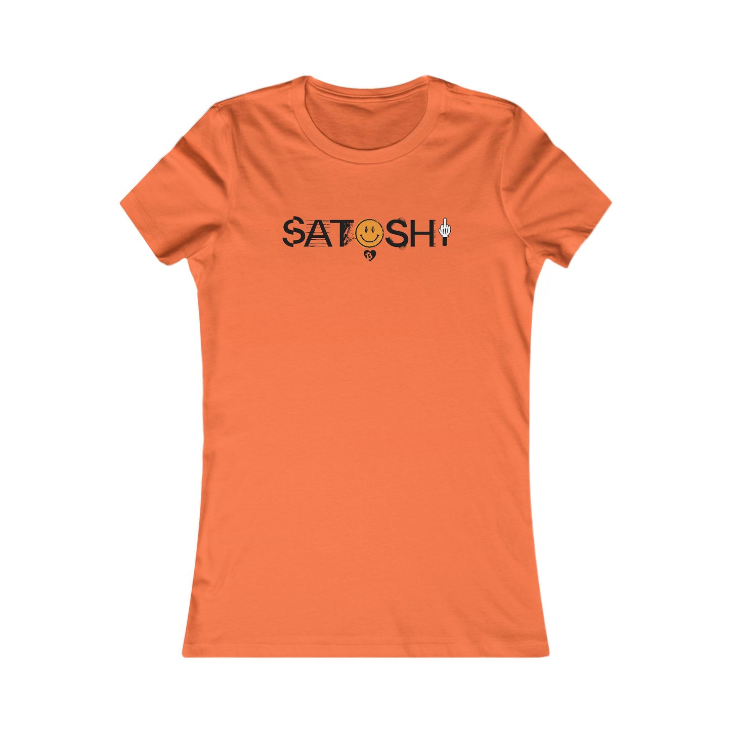 Camiseta ajustada con sonrisa de Satoshi