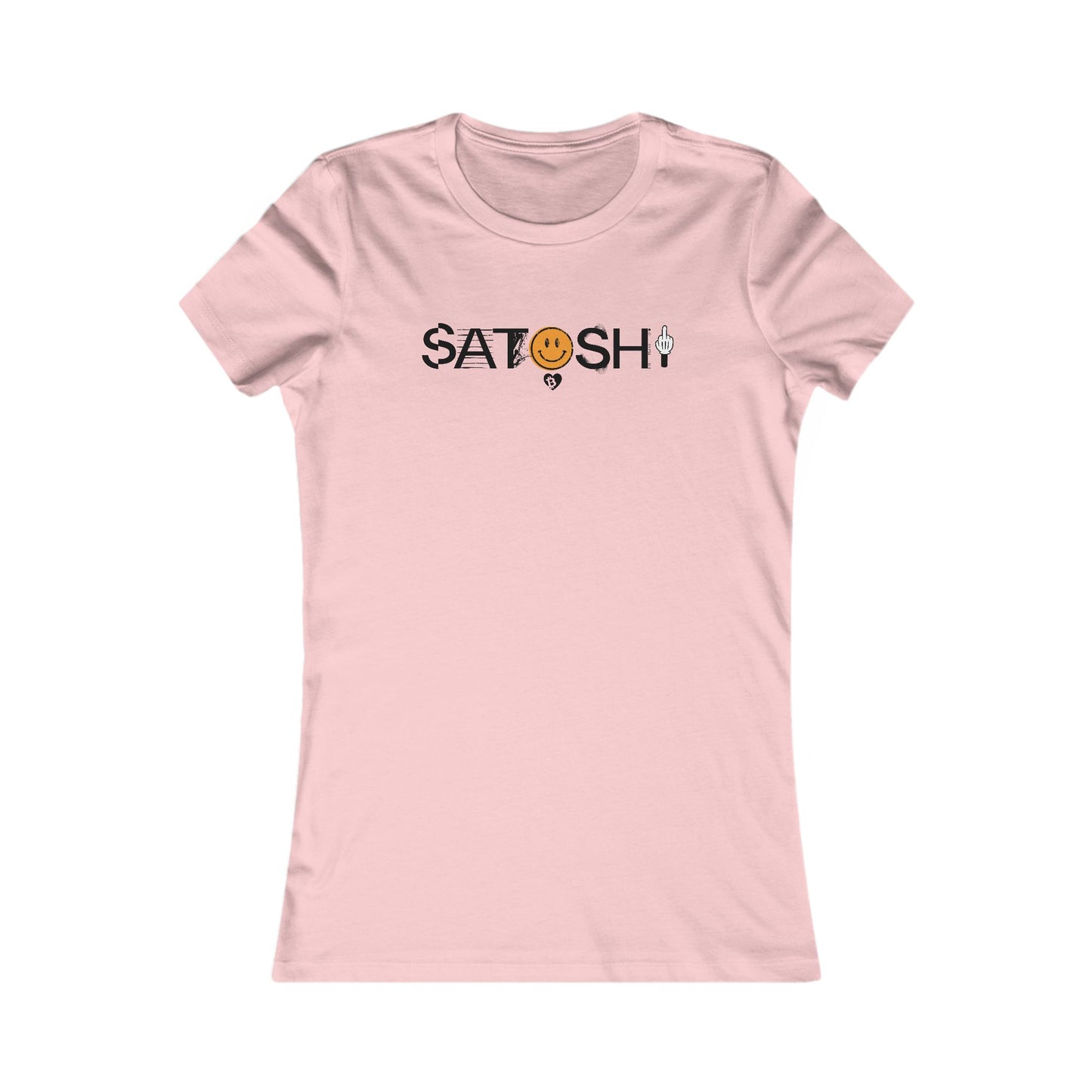 Camiseta ajustada con sonrisa de Satoshi