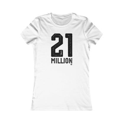 Camiseta ajustada de Bitcoin 'N.° 21 millones'