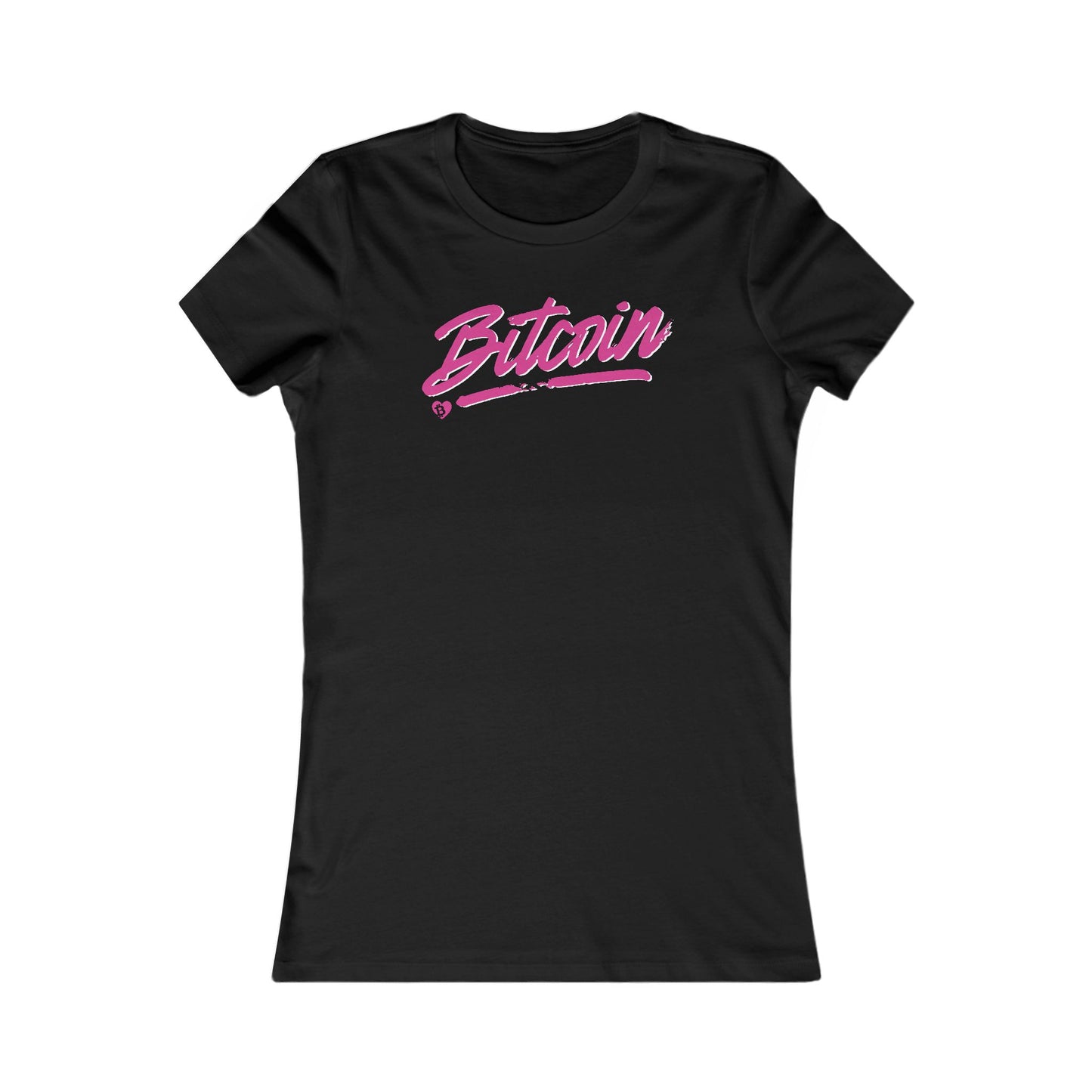 Camiseta ajustada para mujer con Bitcoin Spotlight