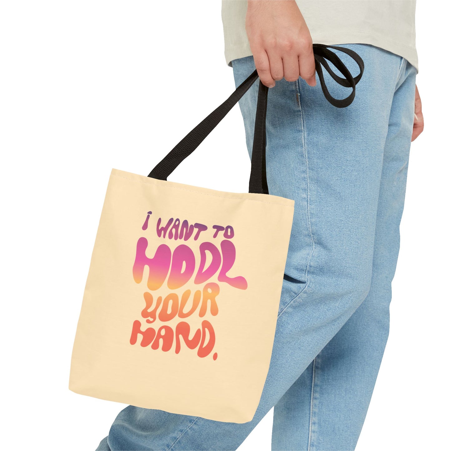 I Want To HODL Your Hand' AOP Tote Bag