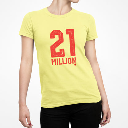 Camiseta ajustada de Bitcoin 'N.° 21 millones'