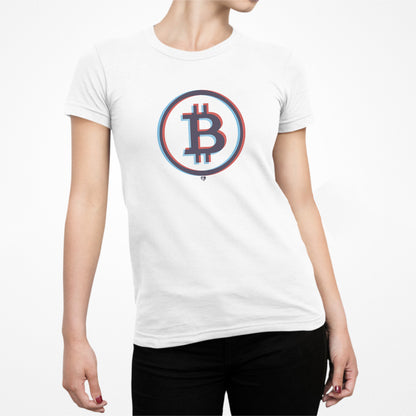 Camiseta ajustada de Bitcoin con 'Gafas 3D Big B'