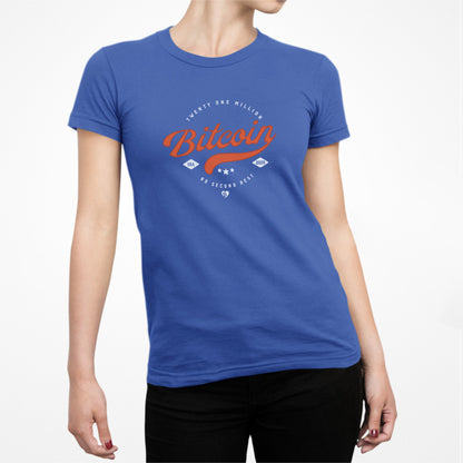 Camiseta ajustada americana Bitcoin