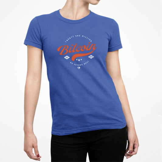 Camiseta ajustada americana Bitcoin