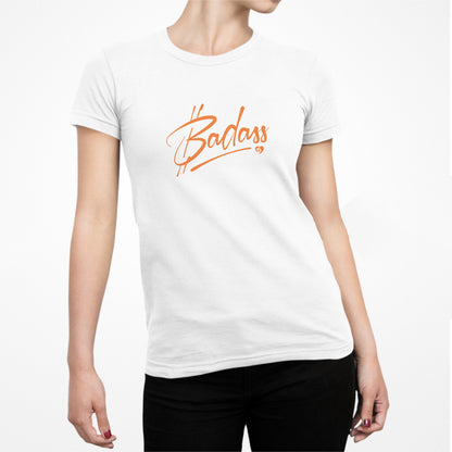 Camiseta Bitcoin Badass Slim Fit para mujer