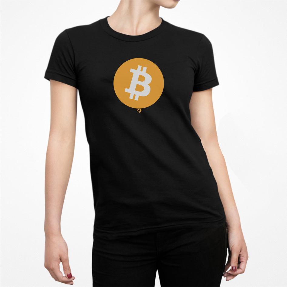 Camiseta ajustada con el símbolo de Bitcoin Big B