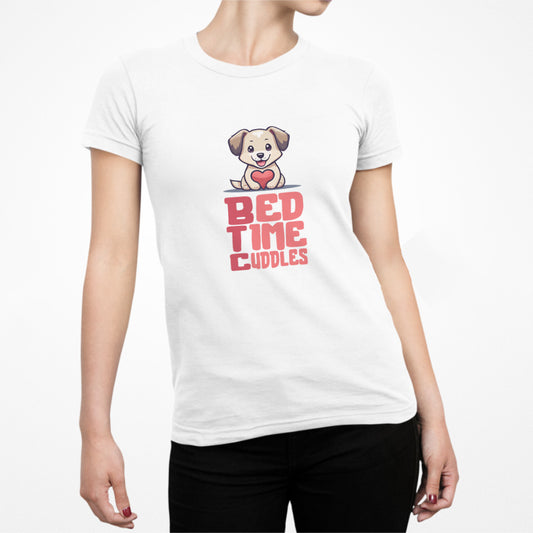 Camiseta ajustada "Abrazos a la hora de dormir: El amor es Bitcoin"