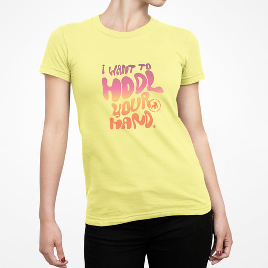 Quiero tomar tu mano camiseta ajustada