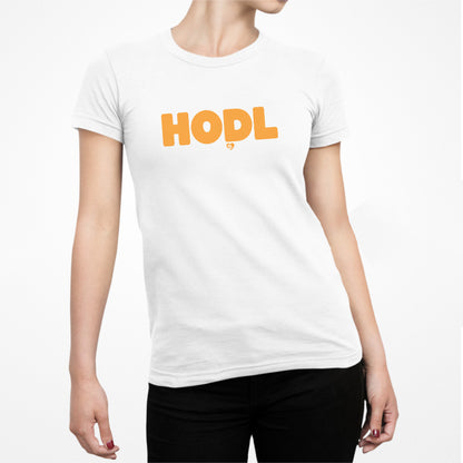 Camiseta ajustada de Bitcoin "HODL Bright"