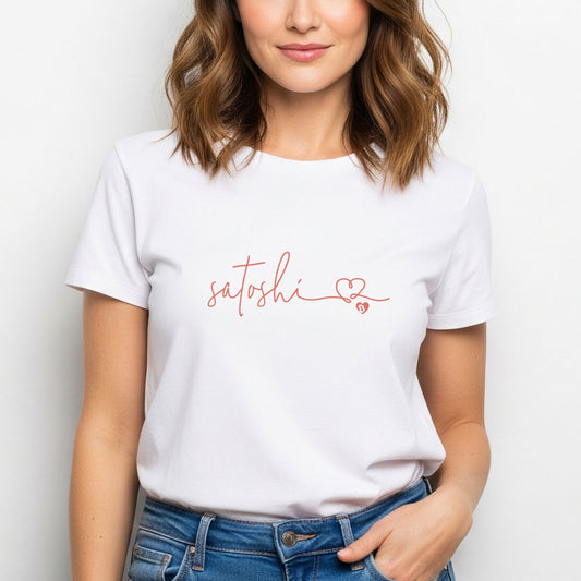 Satoshi Love Letters Women’s Organic T-Shirt